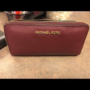 Michael Kara maroon wallet